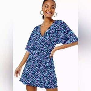 Lily Pulitzer Parigi Romper in Seabreeze Blue Low Tide Navy Spotted in the Wild